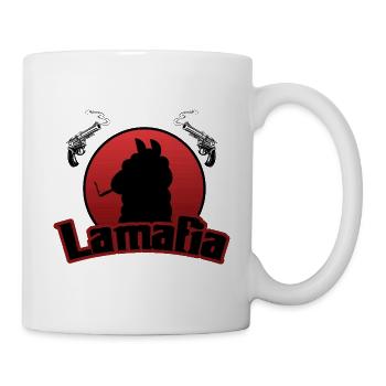 Lamafia (Lama-fia/La Mafia) - Mug blanc - blanc - Droite