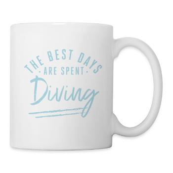 The Best Days Are Spent Diving Sayings Diver - Mug - white - Right