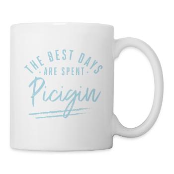 Les meilleurs jours sont passés Énonciations Picigin Picigin - Mug blanc - blanc - Droite