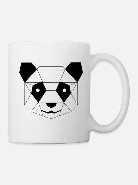 Panda und Pinguin - Tasse - Weiß