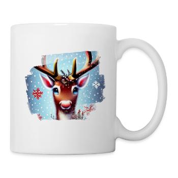 Noël des rennes - Mug blanc - blanc - Droite
