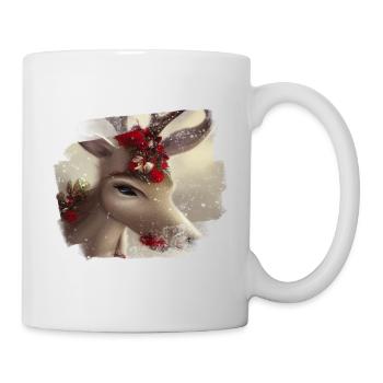 Noël des rennes - Mug blanc - blanc - Droite