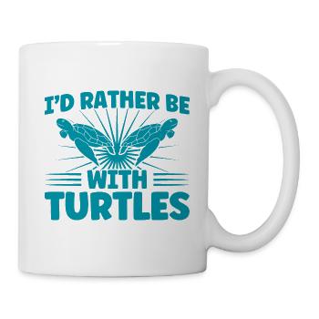 Sea turtles Turtle keeping Sea shell - Mug - white - Right