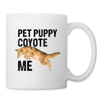 Capture de coyotes et conception de chasseur de coyotes - Mug blanc - blanc - Droite
