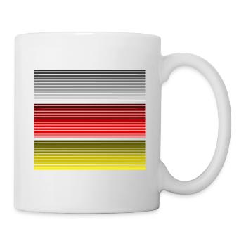 Cool Ossetia Flag Vapor Wave Designs - Tasse - Weiß - Rechts