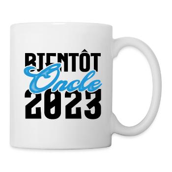 Cadeau Annonce grossesse bientôt Oncle 2023.Tonton - Mug blanc - blanc - Droite