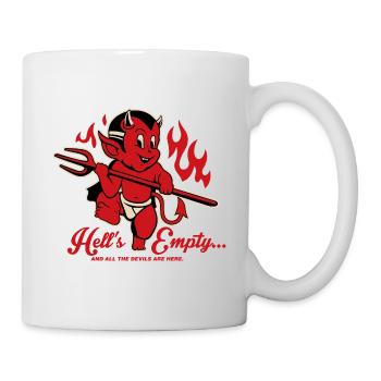 Devil and humor - Mug - white - Right