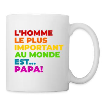 Papa - Mug blanc - blanc - Droite