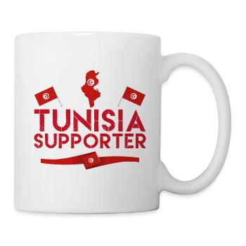 fan of Tunisia supporter. Supporter of Tunisia. - Mug - white - Right