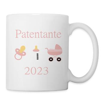Patentante 2023 Geburt Mädchen Taufe - Tasse - Weiß - Rechts