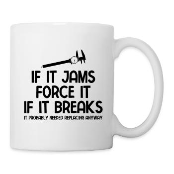 Maschinen-Bediener Maschinenführer Machinist - Tasse - Weiß - Rechts