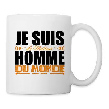 Je Suis Le Meilleur Homme Du Monde Spéciale Cadeau - Mug blanc - blanc - Droite