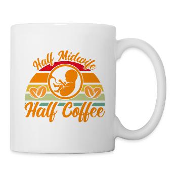 Hebamme Geburtshelfer Doula Geschenk - Tasse - Weiß - Rechts