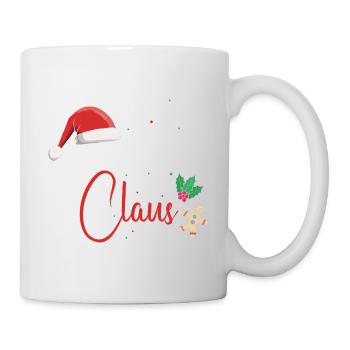 Mommy Clause Awesome Christmas Couples T-Shirt - Mug - white - Right