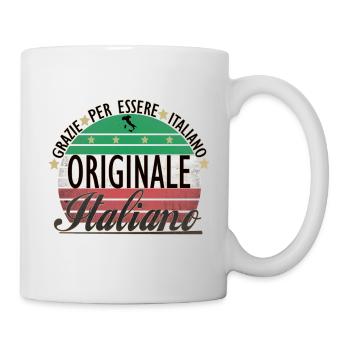 Italiener, echter Italiener, Original - Tasse - Weiß - Rechts
