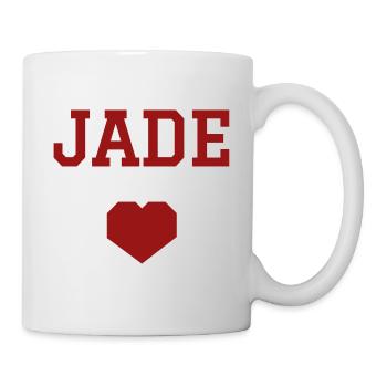 Jade cœur - Mug blanc - blanc - Droite