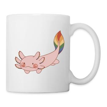 Pride Axolotl - Tasse - Weiß - Rechts