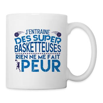 Entraineur Basketball Cadeau coach Basketball - Mug blanc - blanc - Droite