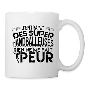 coach handball Cadeau pour le coach Handball !! - Mug blanc - blanc - Droite