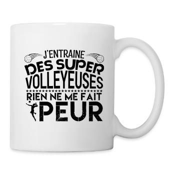 Volleyball coach Entraineur coach Volleyball !! - Mug blanc - blanc - Droite