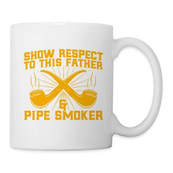 Pfeifen Enthusiast Pfeifen Liebhaber Pfeifenrauche - Tasse - Weiß - Rechts