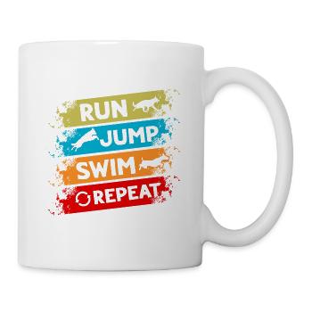 Water sports for dogs and dog water sports - Mug - white - Right