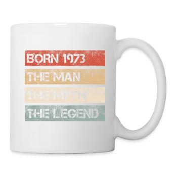Légende du mythe de l’homme 1973 Cadeau du 50e anniversaire - Mug blanc - blanc - Droite