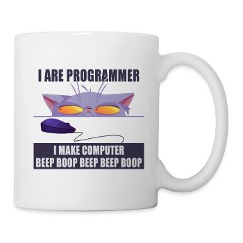 Je suis programmeur - Mug blanc - blanc - Droite