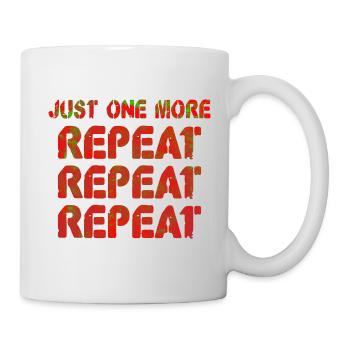 Hartes Training Schweres Training Gym Gewichtheben - Tasse - Weiß - Rechts