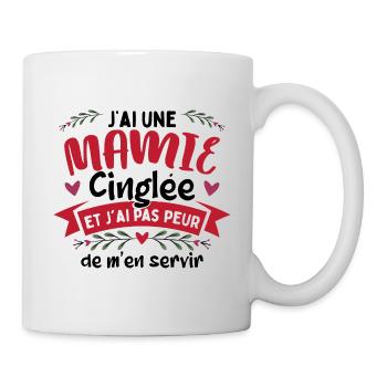 Mamie Petite-Fille Mamé Mémère - Mug blanc - blanc - Droite