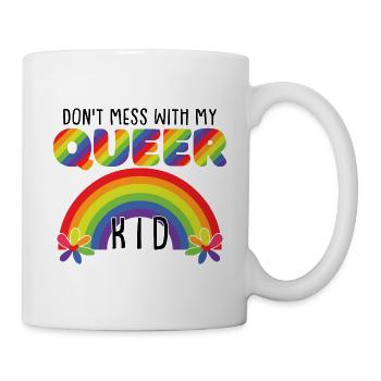 LGBTQ-Eltern | Pride-Monat | Regenbogen - Tasse - Weiß - Rechts