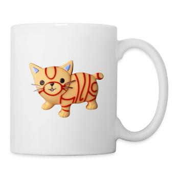 Liebe nette Katze - Tasse - Weiß - Rechts