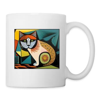katzen 010red - Tasse - Weiß - Rechts