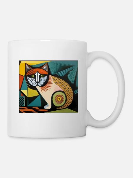 katzen 010red - Tasse - Weiß