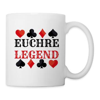 Euchre Legend Card Game Euchre Player Poker Euchre - Mug - white - Right