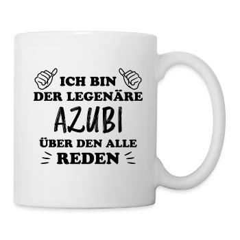Azubi Witz Spruch Lehrling Auszubildende Geschenk - Tasse - Weiß - Rechts
