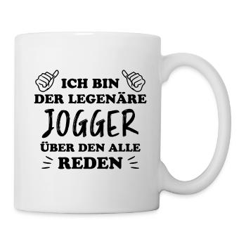 Jogger Laufen Lustiger Spruch Joggen Geschenk - Tasse - Weiß - Rechts