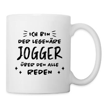 Jogger Laufen Lustiger Spruch Joggen Geschenk - Tasse - Weiß - Rechts