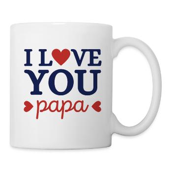 I Love You Papa - Mug blanc - blanc - Droite
