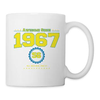 Awesome 1967 Shirt für Männer Frauen 56 Jahre alt 56. - Tasse - Weiß - Rechts