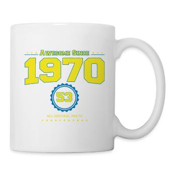 Fantastisches 1970 Hemd für Männer Frauen 53 Jahre alt 53. - Tasse - Weiß - Rechts