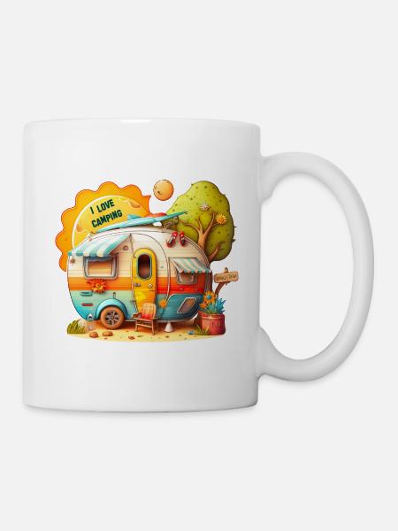 Le camping est amusant - Mug blanc - blanc