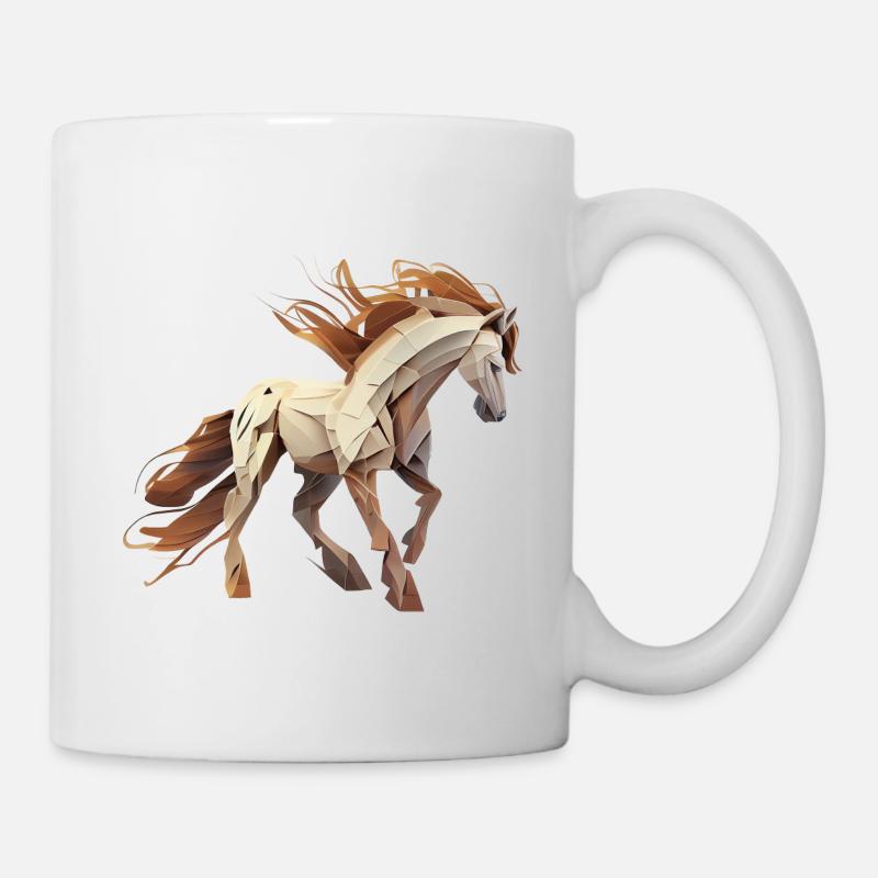 Wildpferd - Tasse - Weiß