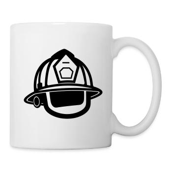 Firefighter's helmet - Mug - white - Right