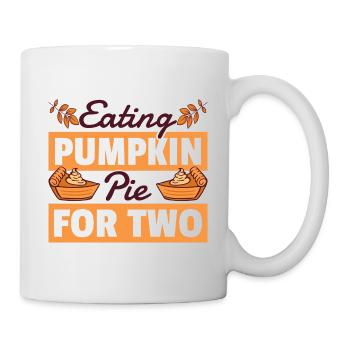 Pumpkin Pie Thanksgiving Pregnancy Announcing - Mug - white - Right