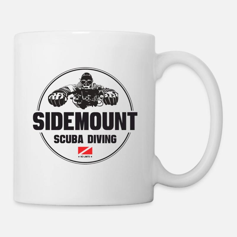 Sidemount Taucher Geschenk Tauchen - Tasse - Weiß