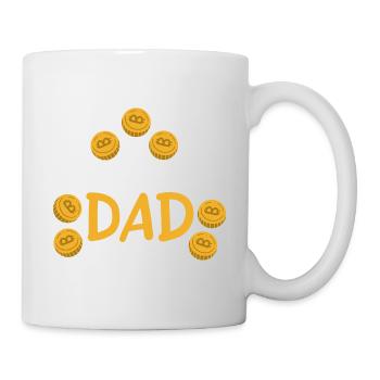 Nicht-fungibler Vater - Tasse - Weiß - Rechts