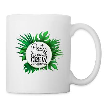 Party Crew mit Palmen Blätter with Palm Leaves - Mug blanc - blanc - Droite