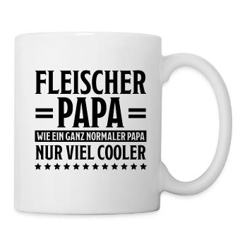Fleischer Metzger Lustig Spruch Fleischer Geschenk - Tasse - Weiß - Rechts