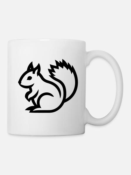 ecureil - Mug blanc - blanc